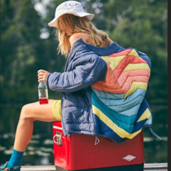 Free People Jackets & Blazers - FP Movement Midnight Moon Bomber Jacket